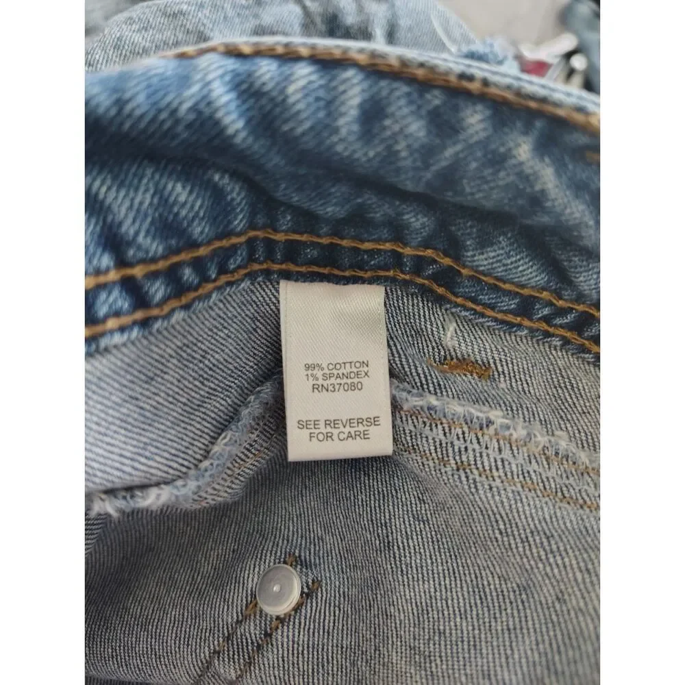 Cato EST. 1946 Denim Women’s Size 14 High Rise Distressed Bermuda Jean Shorts